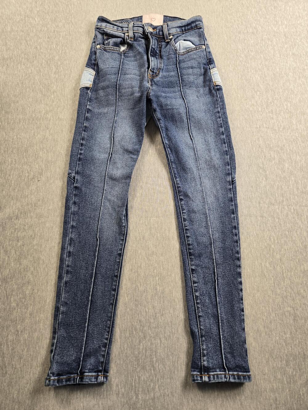 Revice Jeans Womens 25 Star Patch High Waist Skinny Vintage Denim Retro Y2K